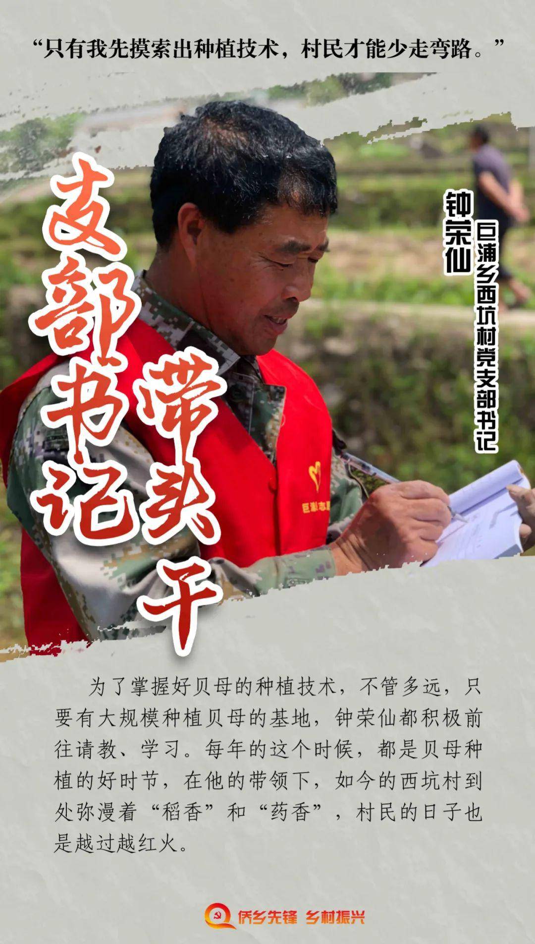 乡村振兴进行时支部书记带头干