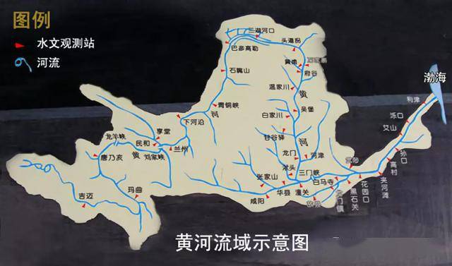 黄河地图路线全图图片