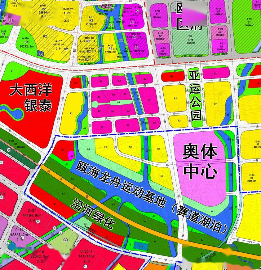 瓯海中心区规划图高清图片