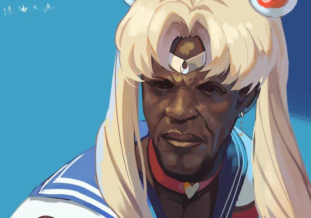 火爆全球画圈的《美少女战士》重绘挑战,从jojo开始画风突变,这也太有