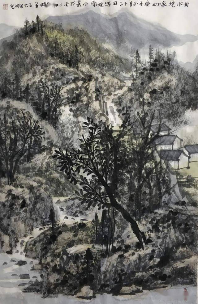 水墨清幽张羽水墨山水欣赏