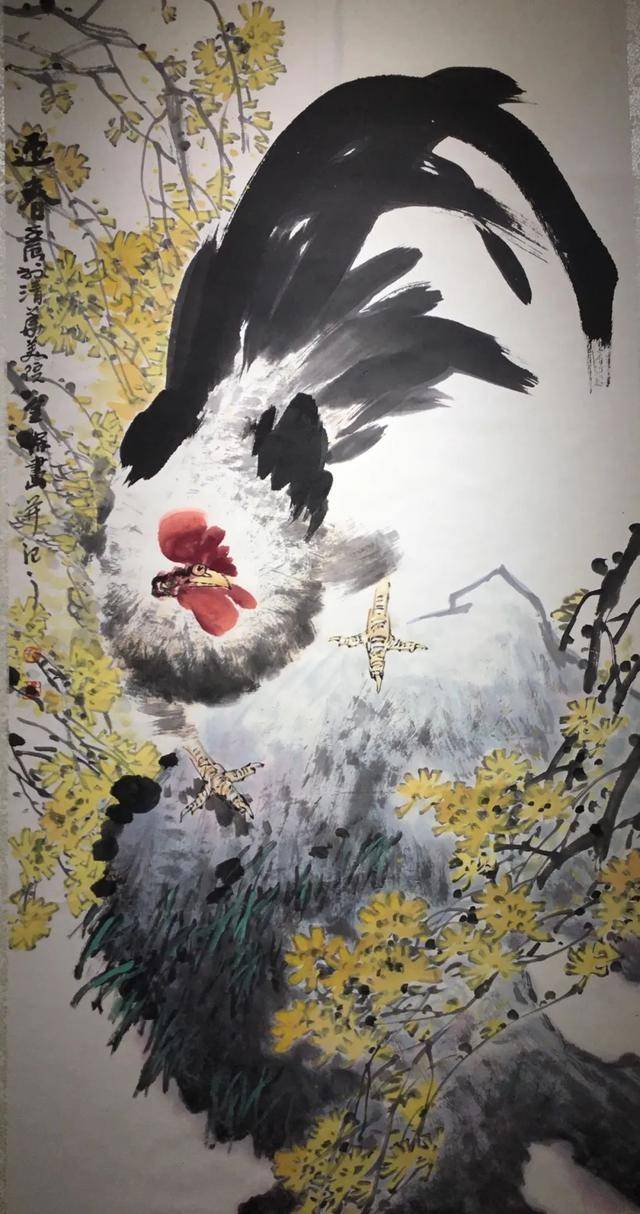 罗金保在家乡举办书画展