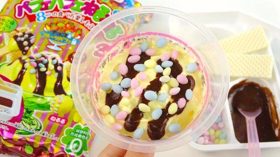 日本食玩芭菲冰淇淋搅搅拌拌diy冰淇淋嘉娜宝食玩