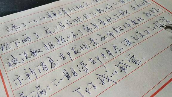 美妙这幅圆珠笔行书实在好看我反复看了几遍仍然意犹未尽