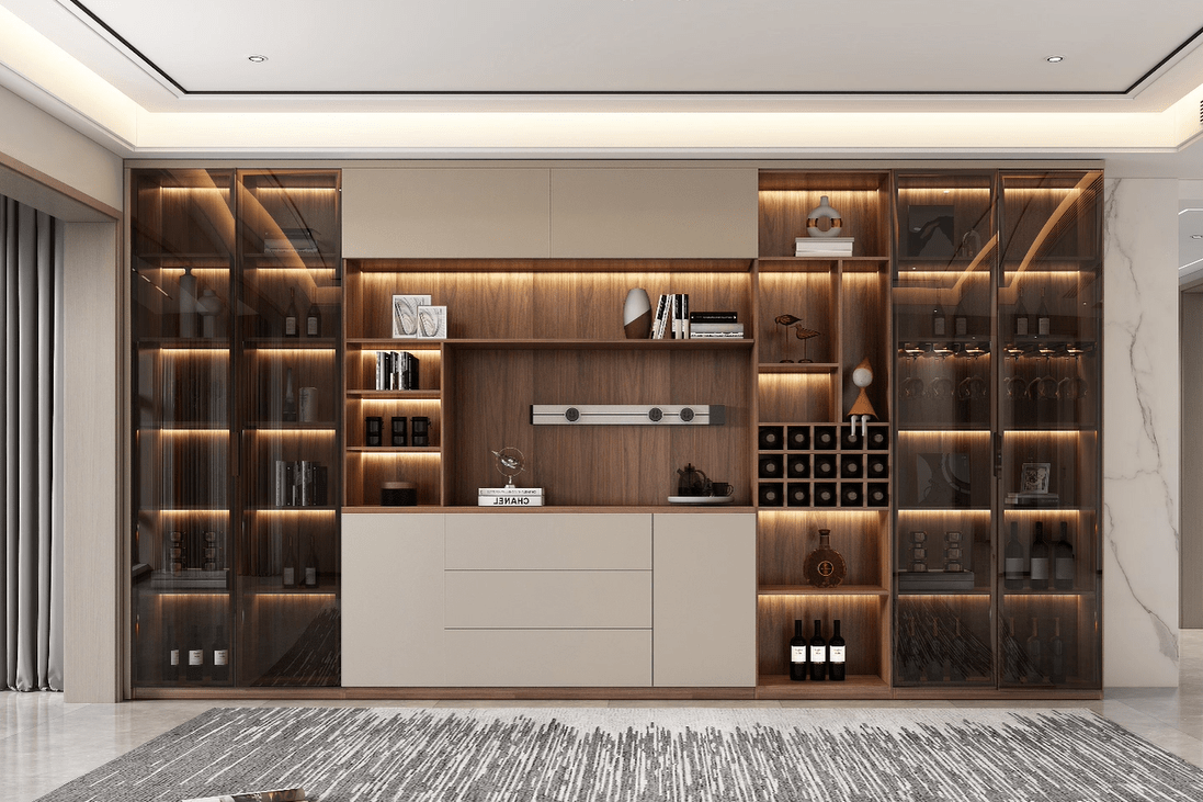 kkiechel星河湾156平全屋定制酒柜