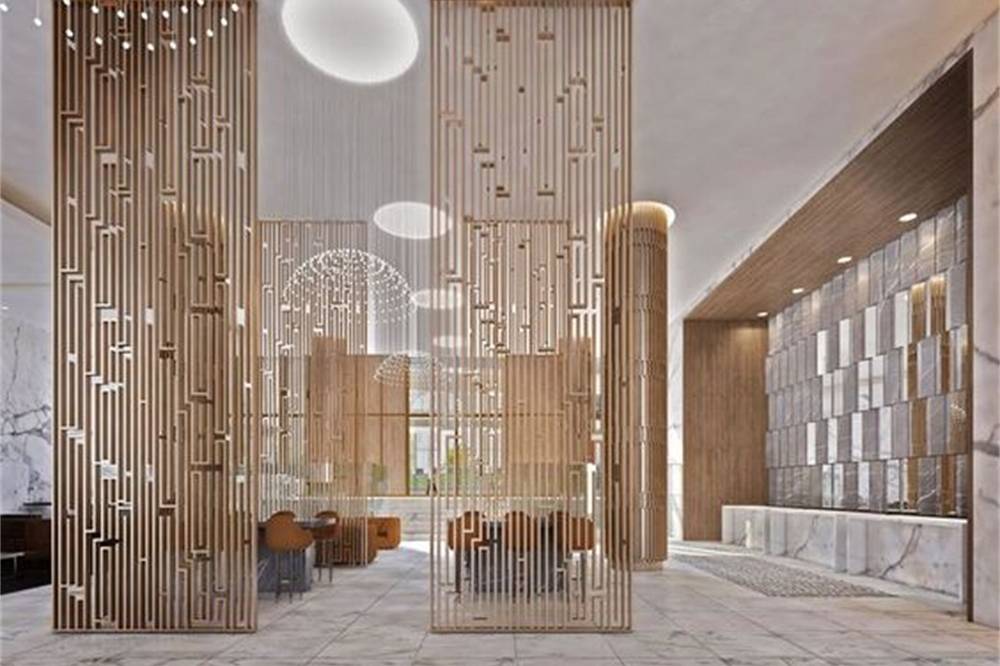酒店大堂不锈钢屏风装饰有目共睹