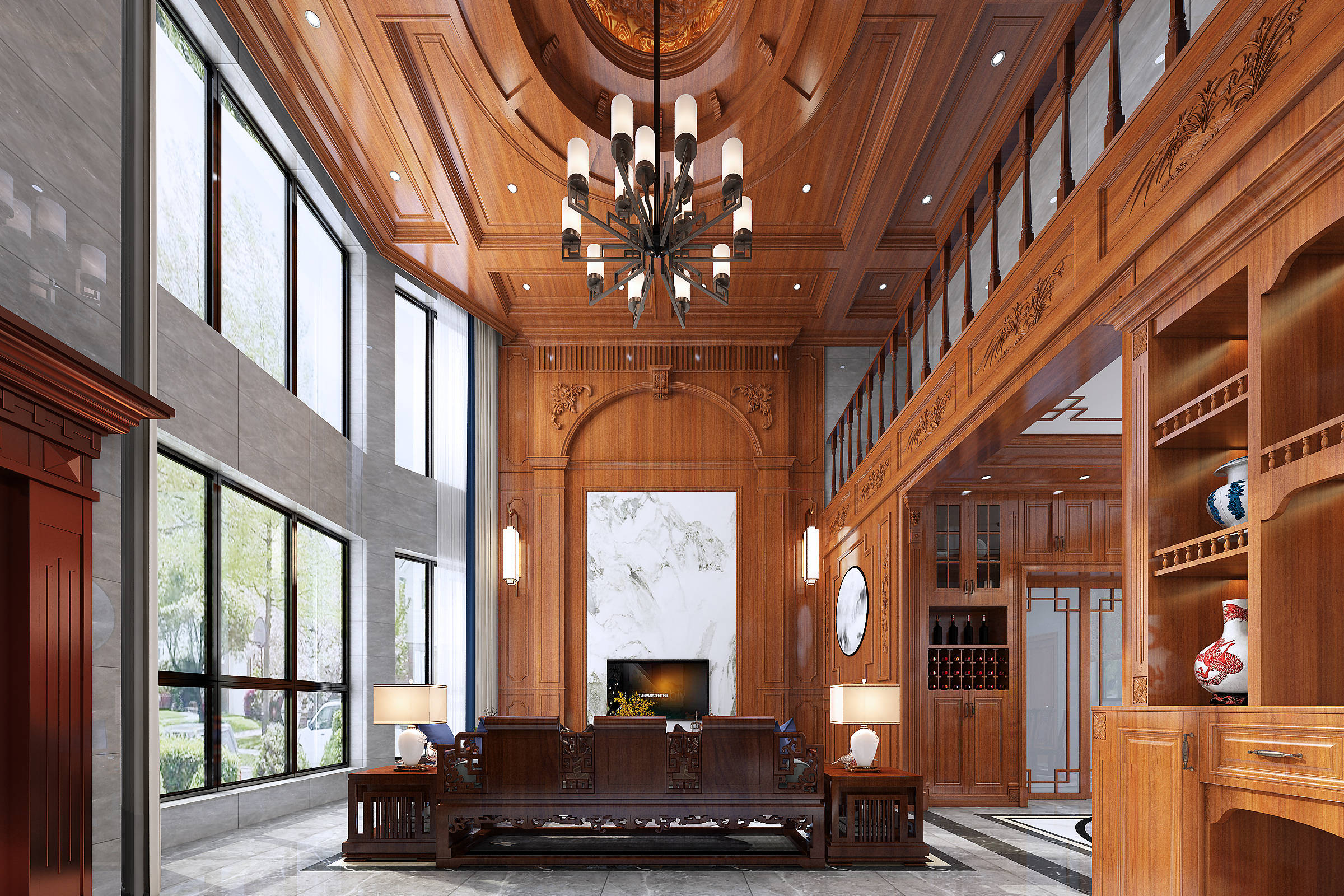 全屋红木整装营造大气磅礴的氛围