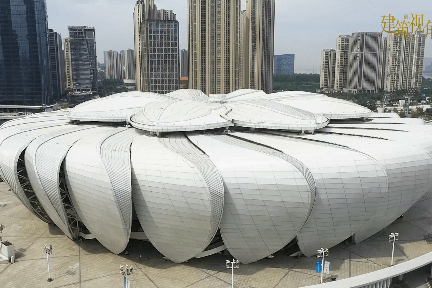 建筑的视角看亚运走进杭州奥体中心网球中心小莲花
