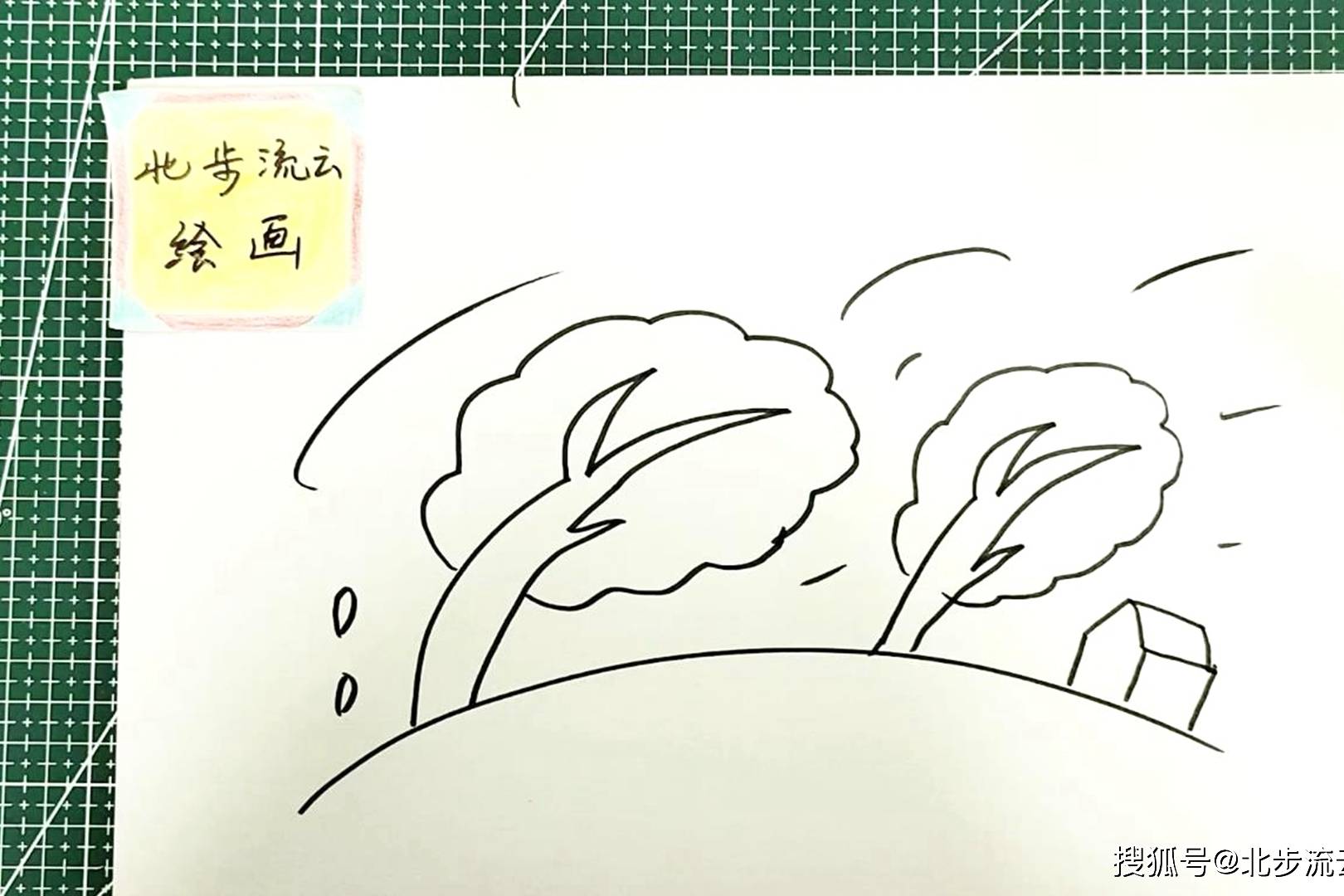 大树简笔画,陪孩子一起学画画_大树_孩子