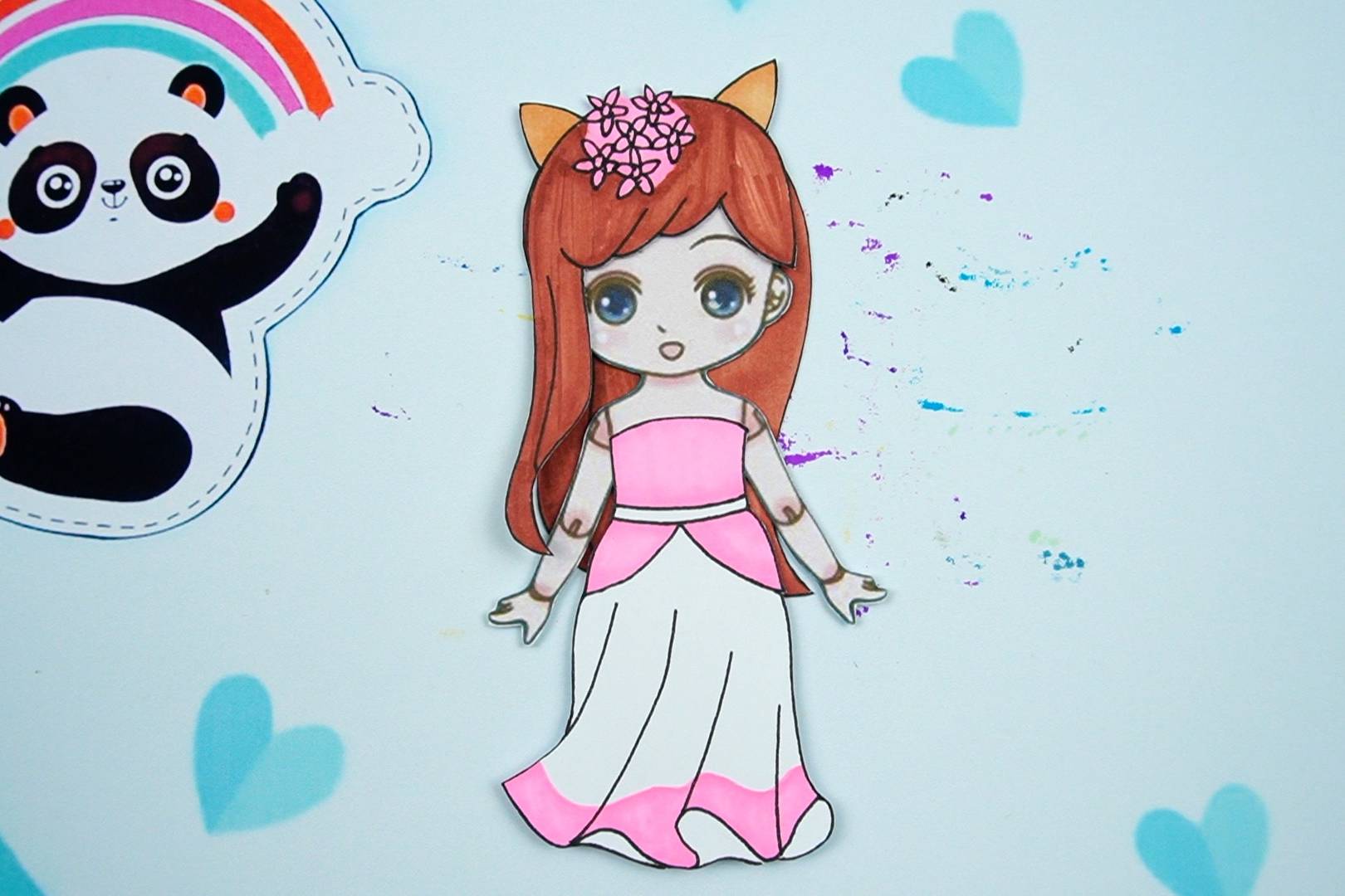 微风物语纸娃娃创意手工卡通女孩婚礼少女