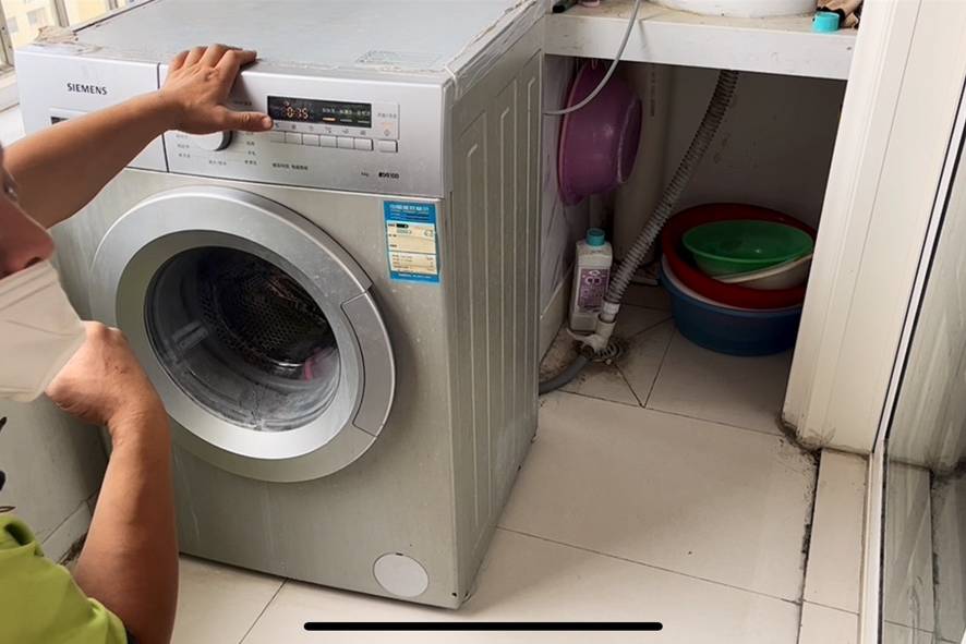 西门子滚筒洗衣机拆机过程