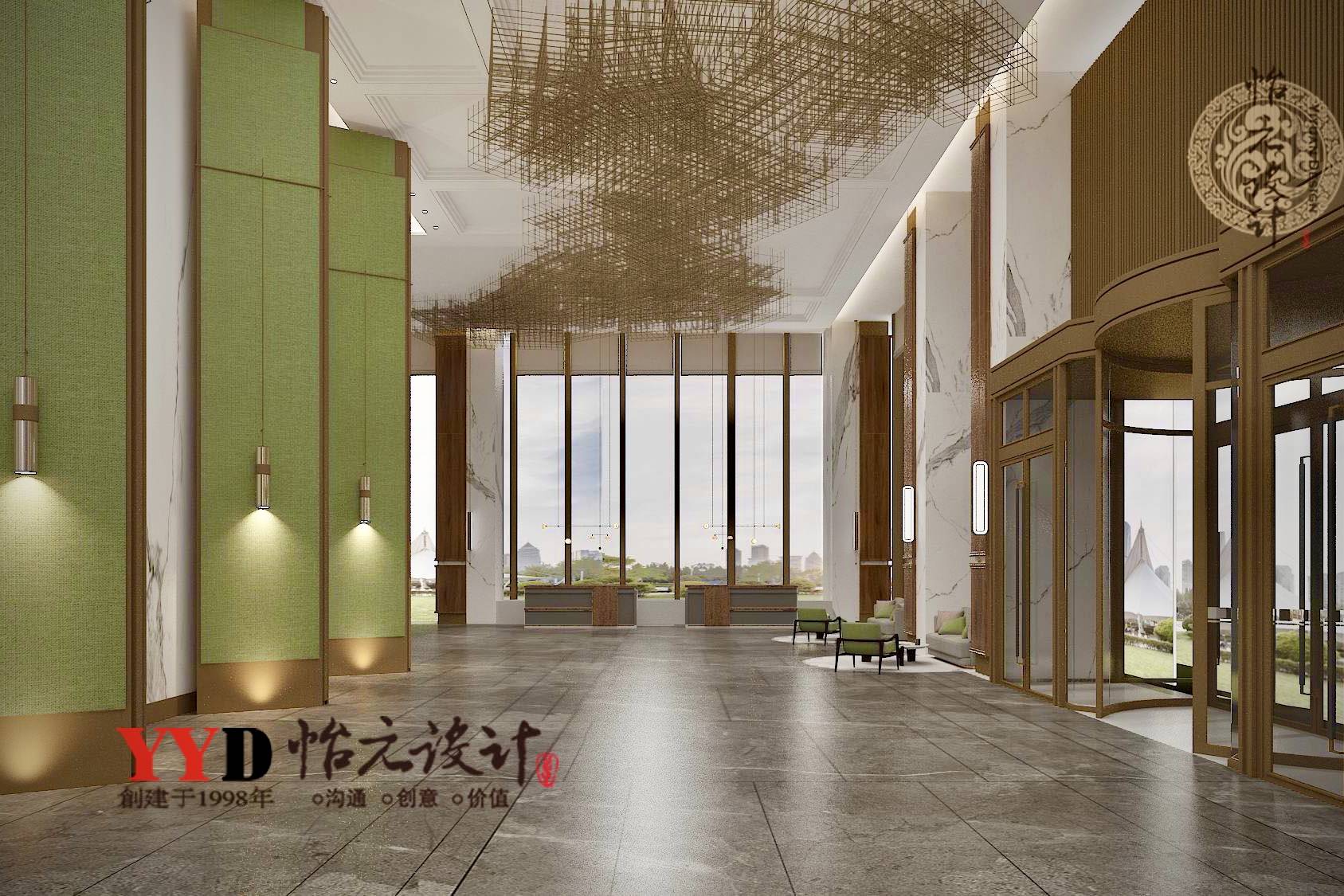 #轻奢酒店设计案例分享#灵动有活力的空间效果展现