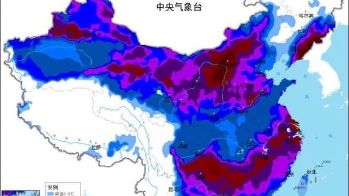 中央气象台发布寒潮黄色预警，大部地区将降温8～12℃，你觉得可怕吗？