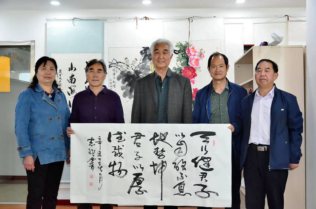 实力派书法家郭志强现场挥毫泼墨