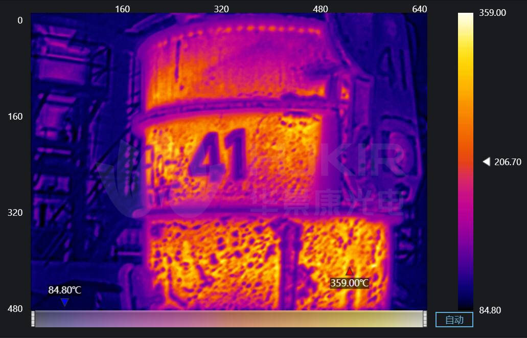 高温熔融金属罐红外热成像动态测温系统