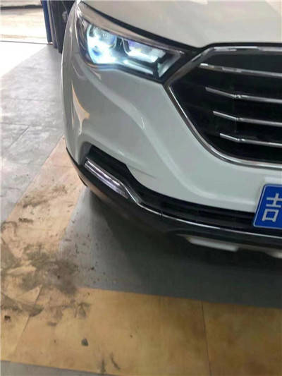 长春车灯奔腾x40升级dysleds双光透镜案例