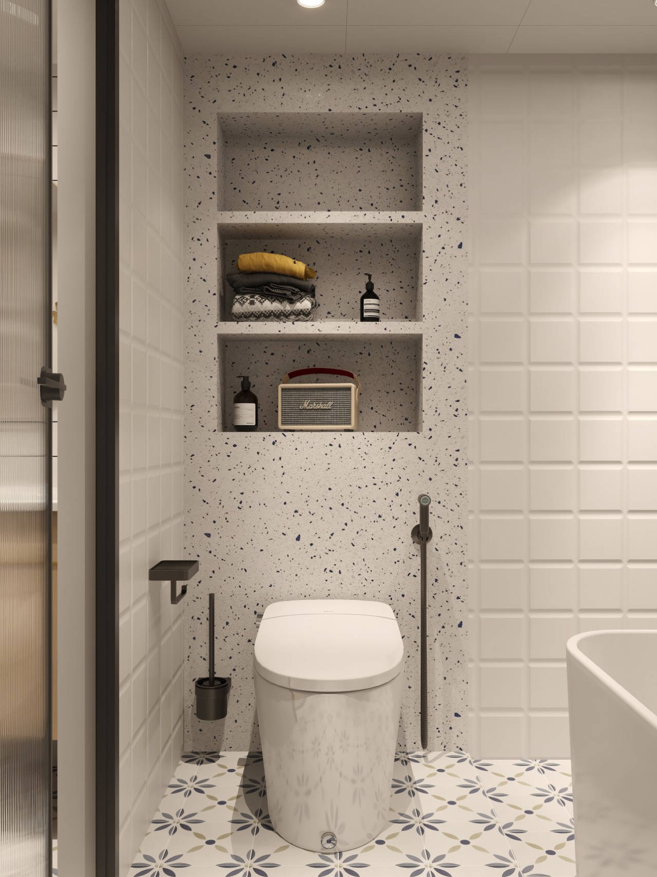 浴室装修设计,教你怎么布置一个简约温馨,有质感的卫生间!