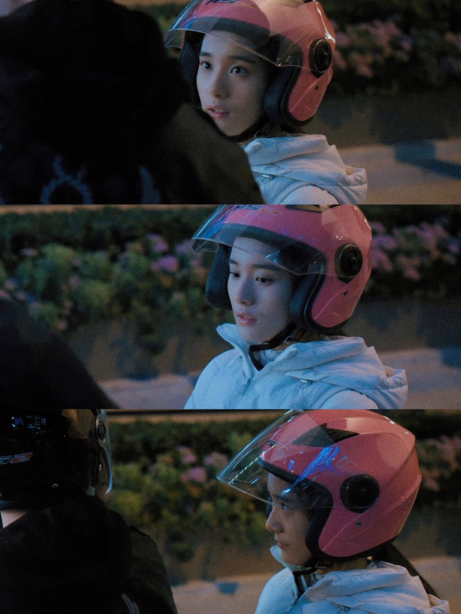 在电影《扫黑·决战》中,范诗然饰演被黑道控制却仍向往光明的杨蕊,为