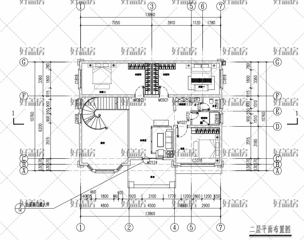 13x10米農村建房圖紙