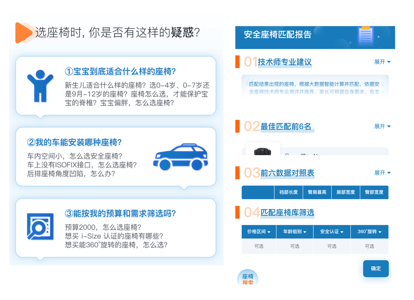 安全座椅之家：专业测评、ADAC查询，可搜索、匹配、对比儿童安全座椅