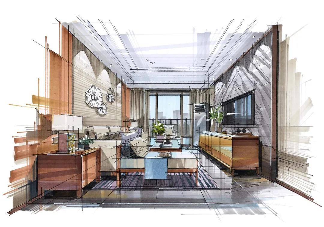 环艺室内空间作品上色欣赏让你大饱眼福