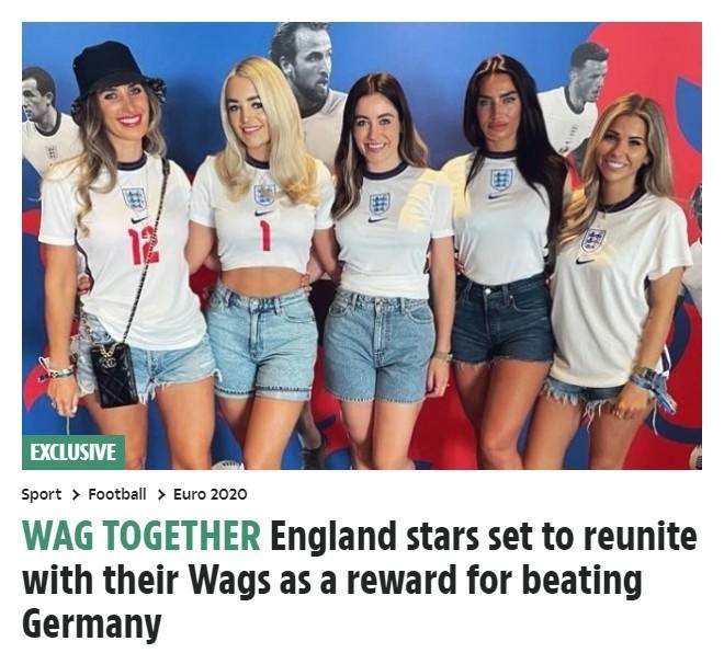 英格兰球员将被允许与太太相聚 作为战胜德国的奖励_索斯盖特