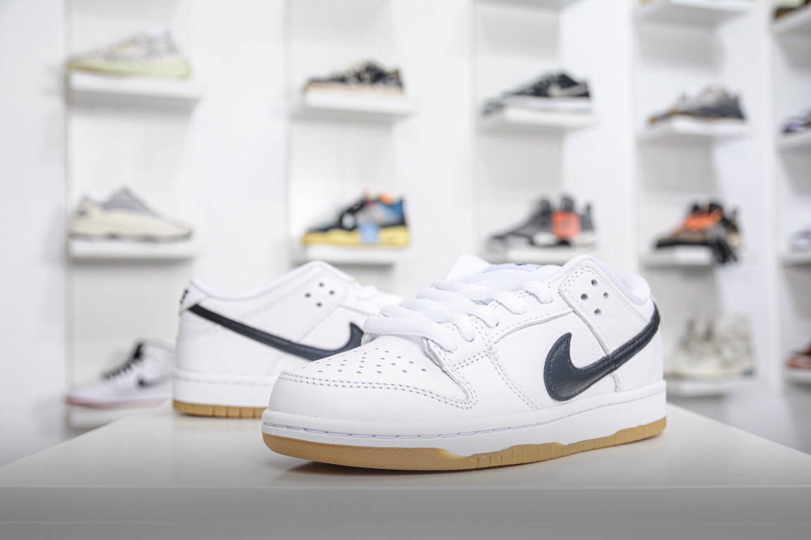 测评盘点|耐克黑白生胶 Nike SB Dunk Orange Label White 橙标运动板鞋