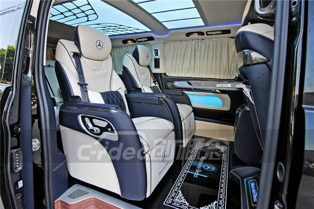 深圳奔驰威霆商务车内饰改装实例,体验非一般的感觉