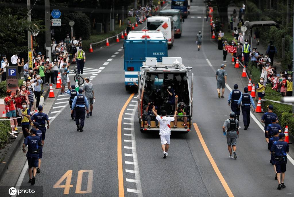 2020东京奥运会火炬传递第97日圣火在埼玉县传递
