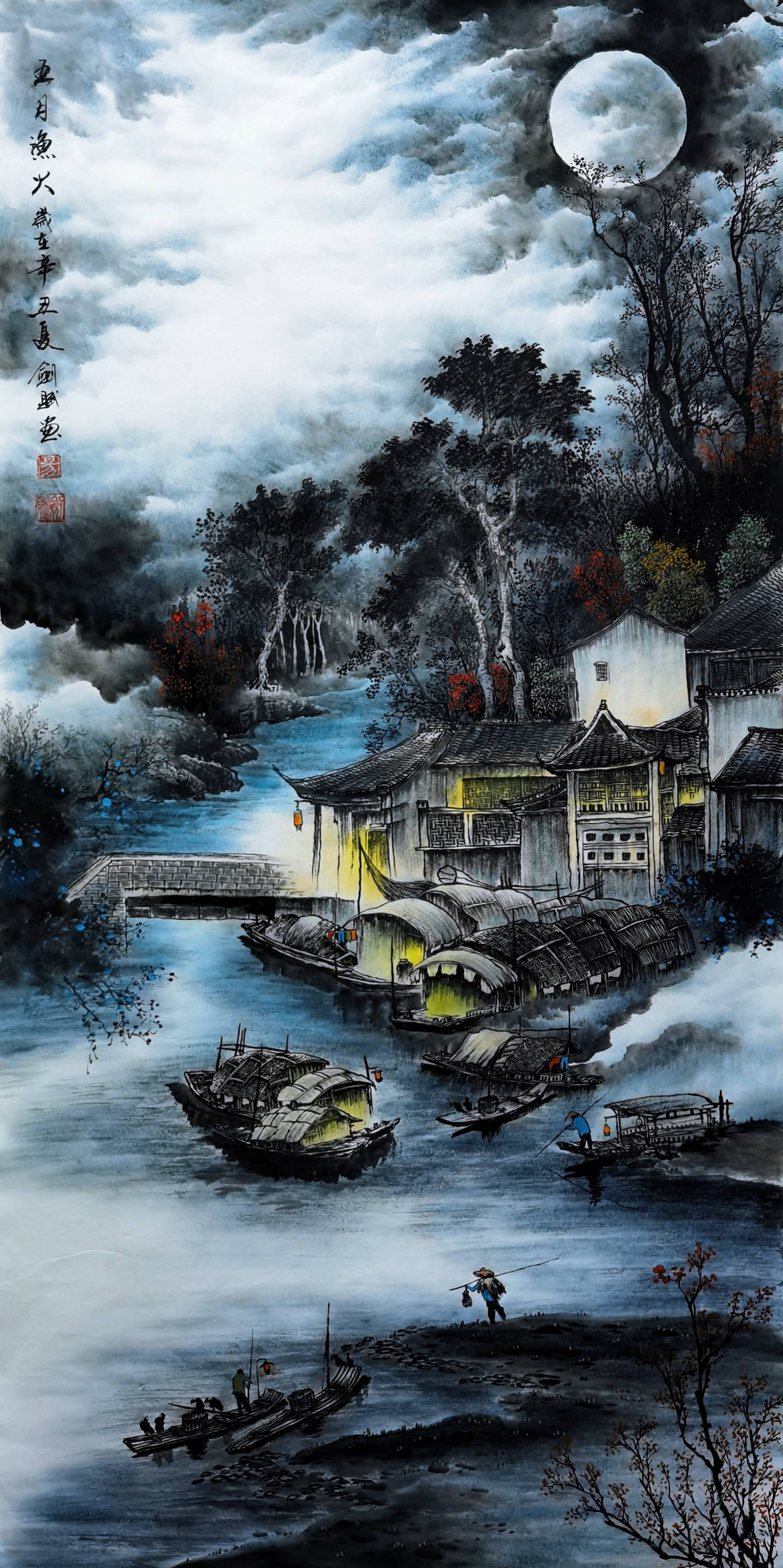 中国美术家协会会员易剑赋国画鉴赏