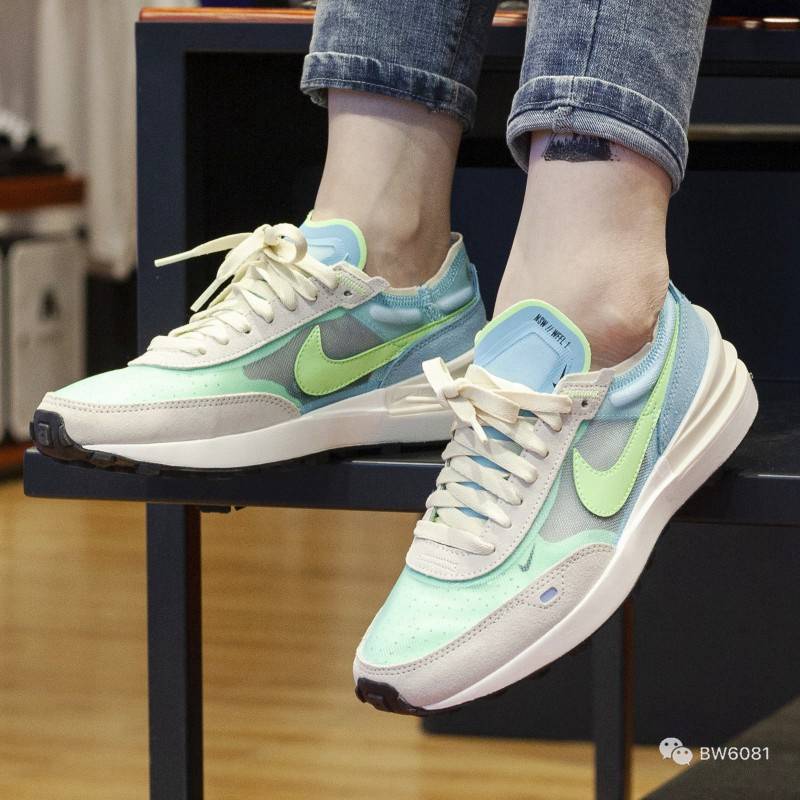 Wmns|耐克Nike Wmns Waffle One＂Scream Green＂华夫一代网纱运动慢跑鞋 DC2533-401