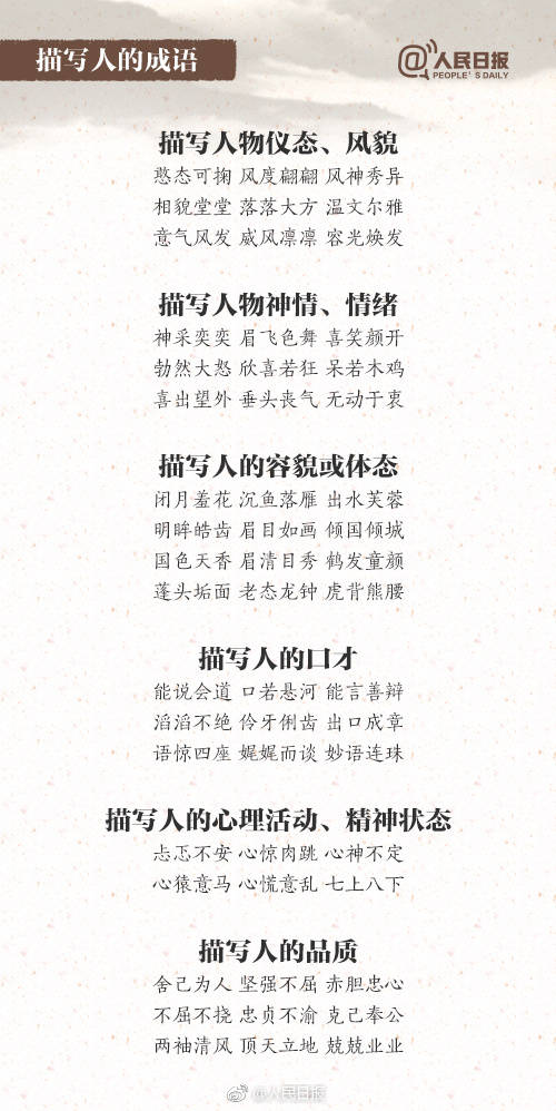 超全成语分类汇总，让你出口成章！-搜狐大视野-搜狐新闻