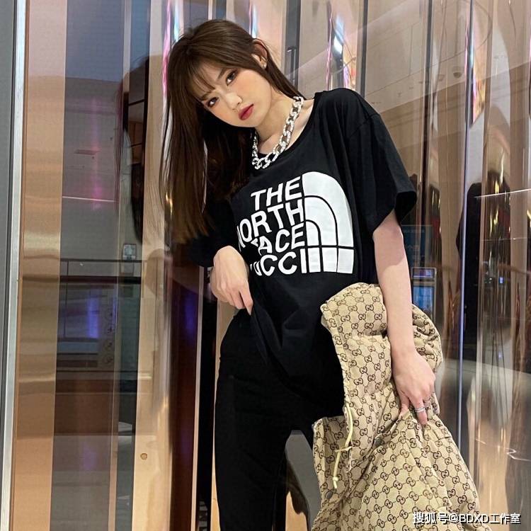 Gucci|Gucci & TNF聯名款短袖T恤