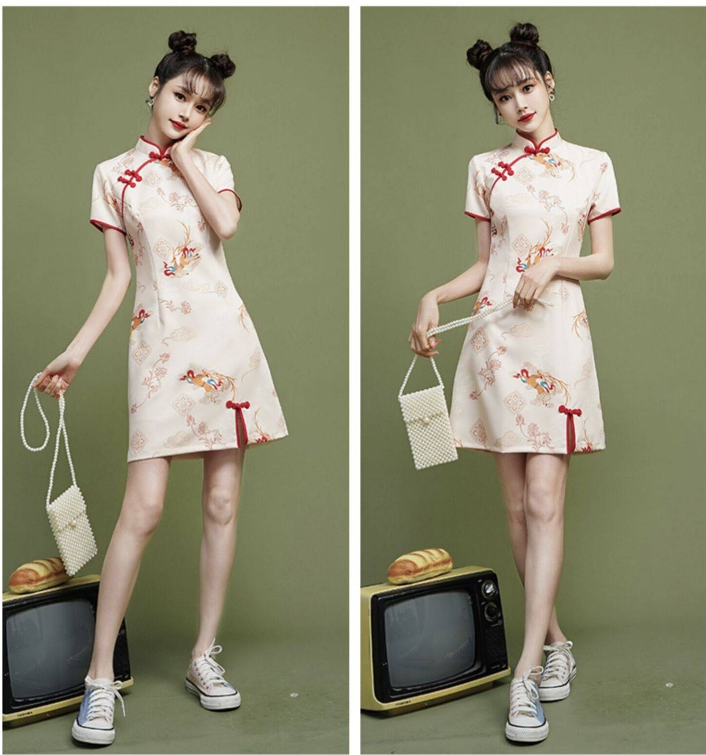 高跟鞋|适合小个子女生的旗袍,让小个子女生也能穿出迷人风情