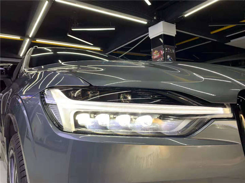 沃尔沃xc60改矩阵激光大灯昆山天一改车灯分享