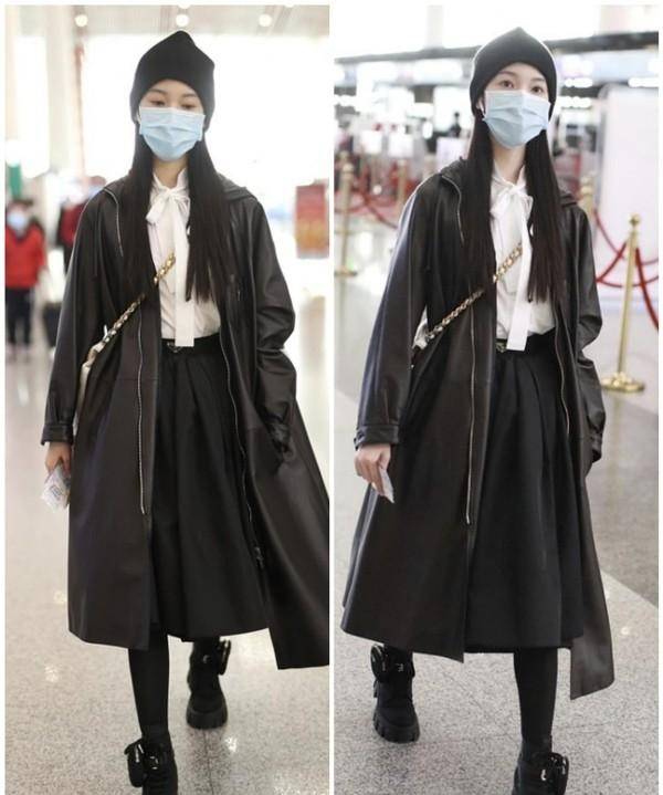 服装|陈瑶这腿细得没谁了，穿裙子还留那么多空隙，瘦得让人心疼