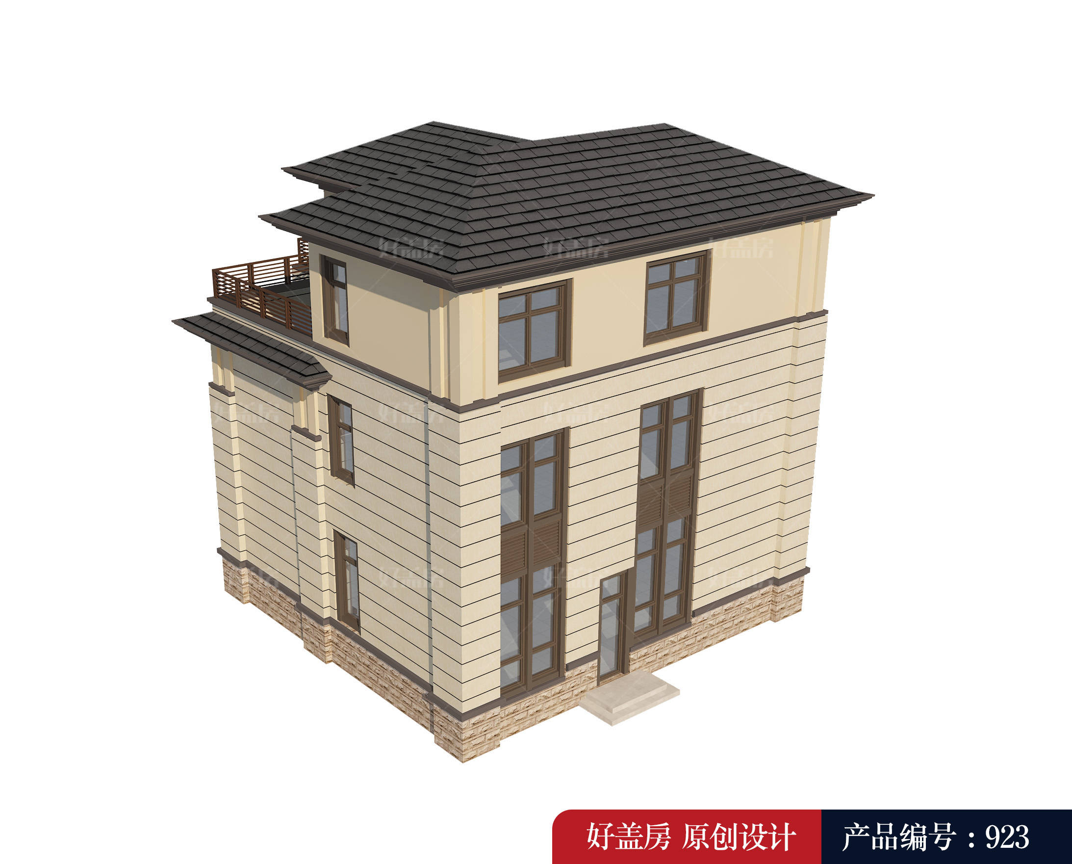 新农村二层半自建房图