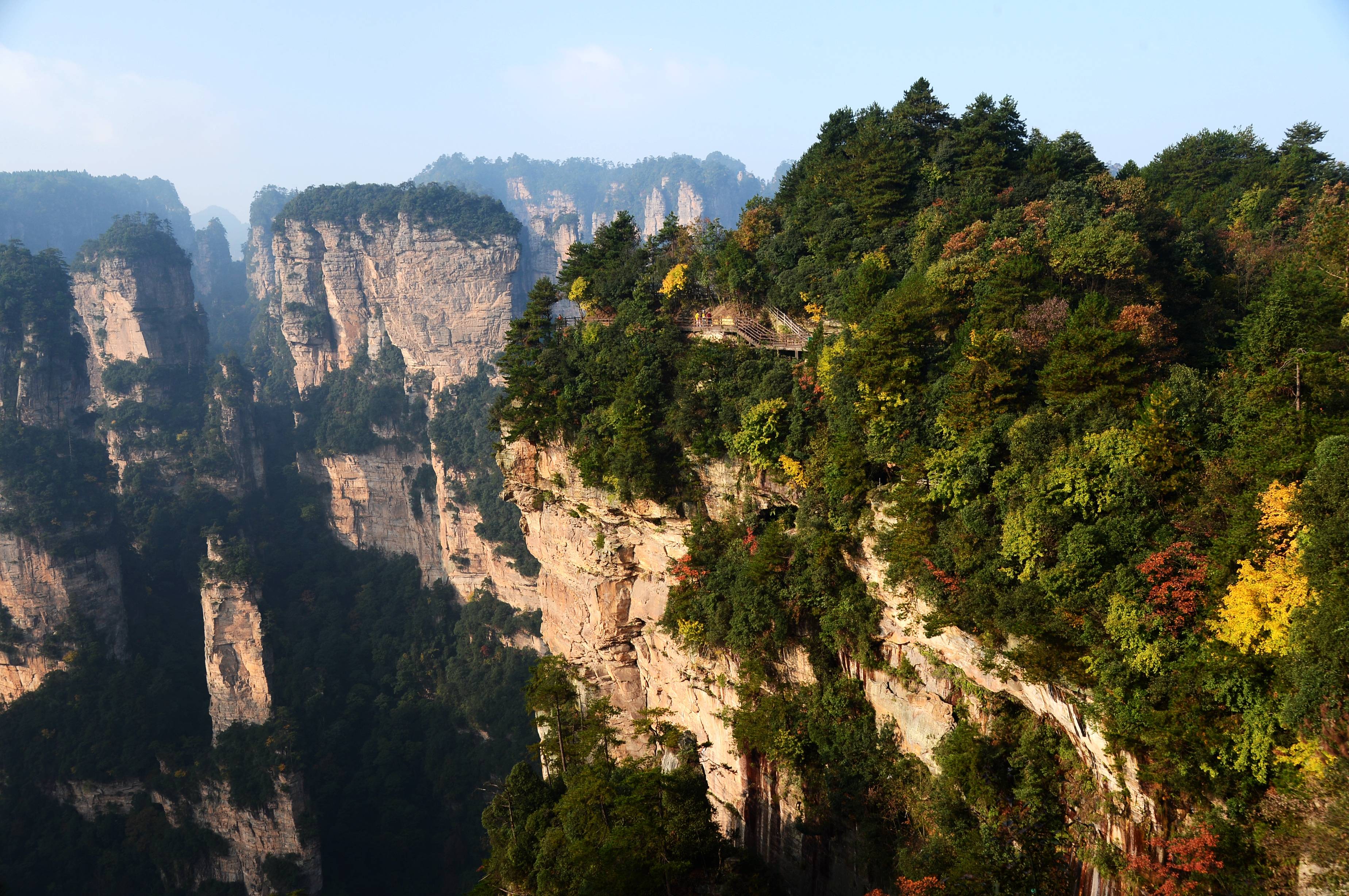 原創雲遊張家界疫後再相見武陵源美景之二懸浮仙山袁家界