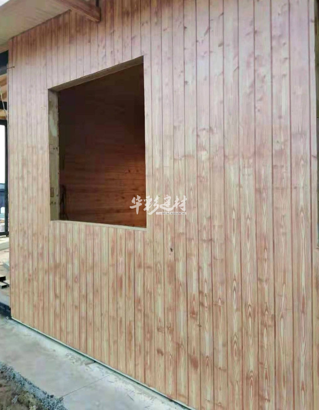 河南濮阳外墙仿木纹漆施工效果图-搜狐大视野-搜狐新闻