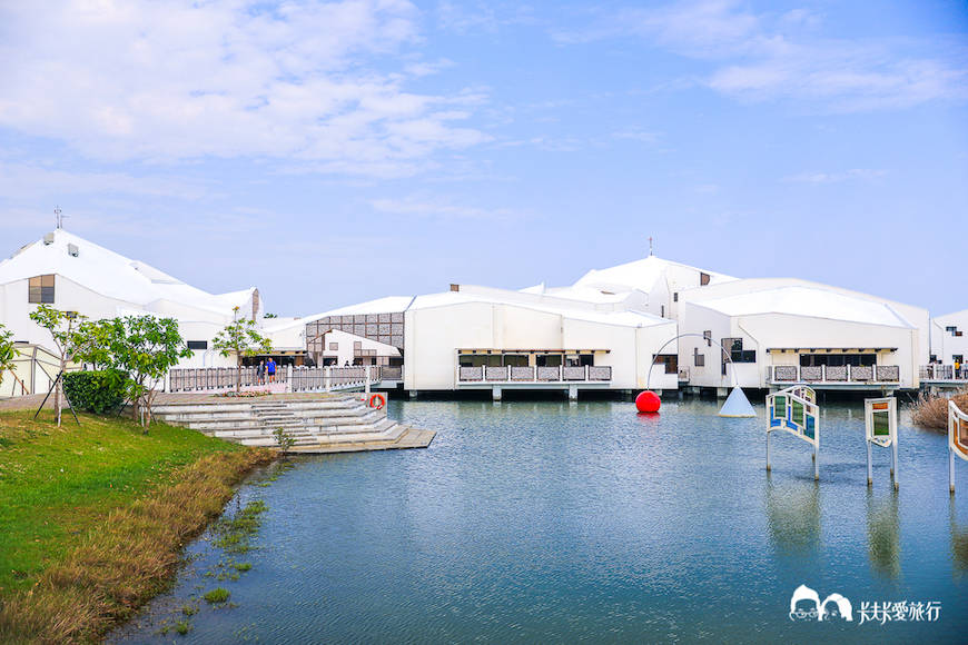 台南安平打卡景点 台江国家公园游客中心 超美纯白水上屋 每个角度都好拍 建筑