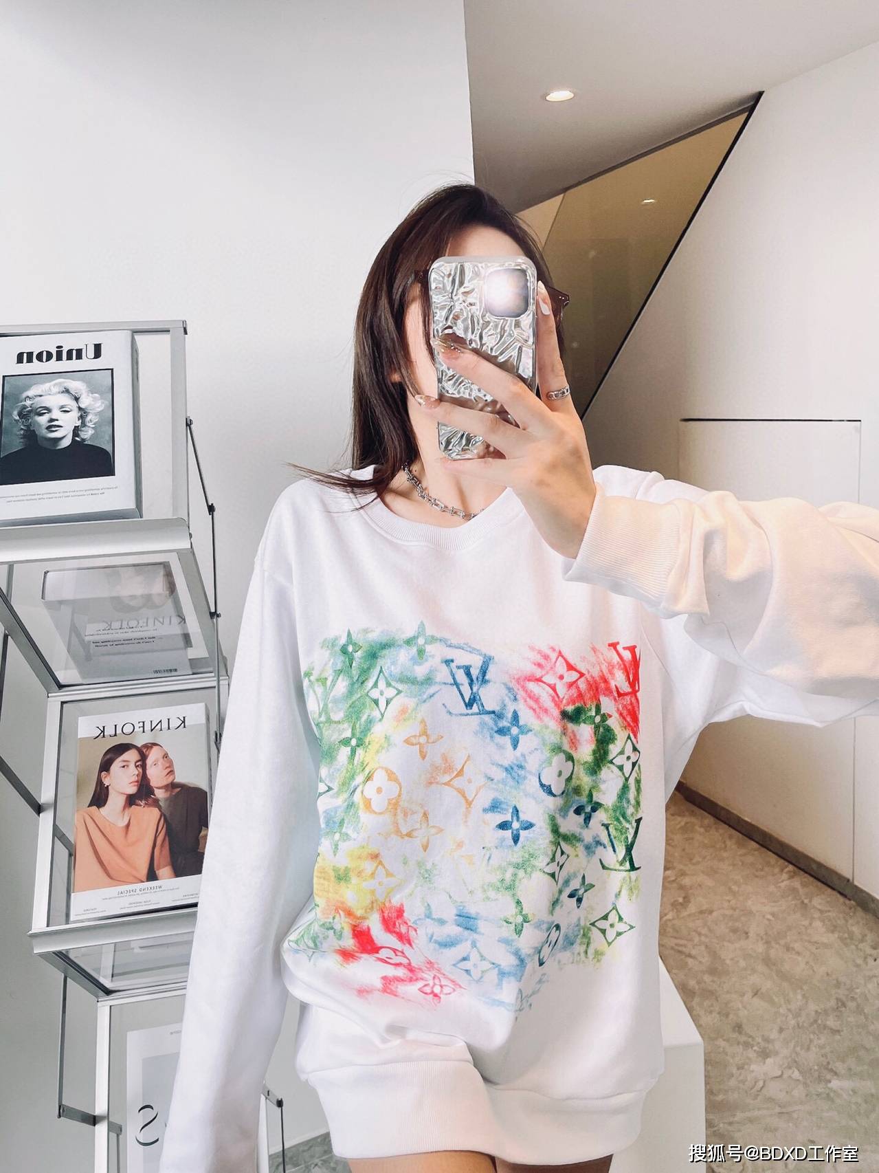 图案|LV21ss新款蜡笔系列涂鸦彩绘卫衣