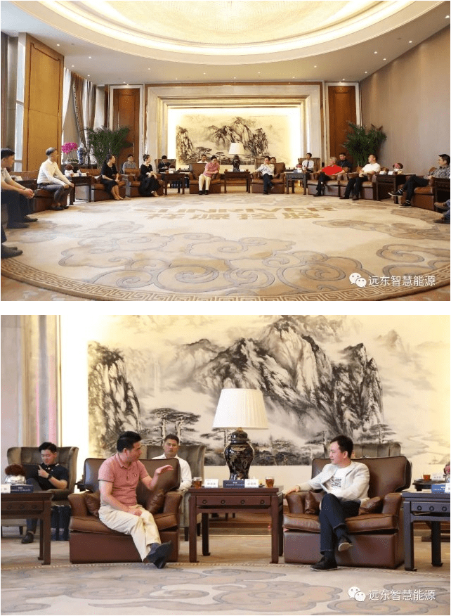 祥源控股董事长俞发祥接见远东控股集团创始人蒋锡培