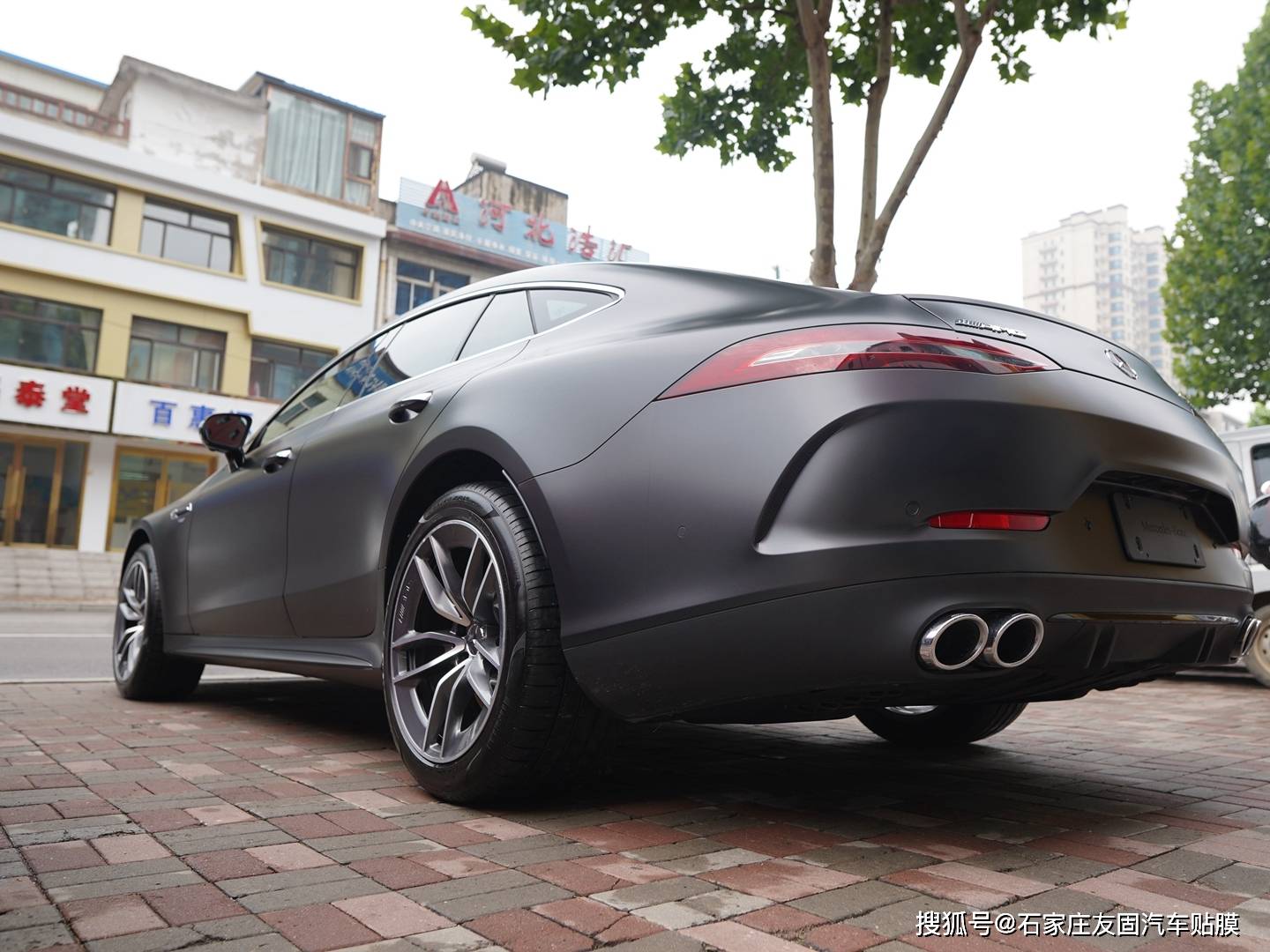 奔驰amggt50威固matte哑光车衣效果