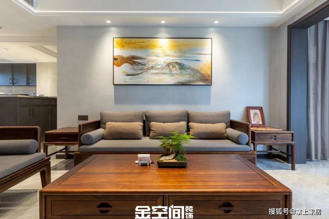 吊顶|151㎡新中式装修风格让你拥有“入则宁静，出则繁华”的生活