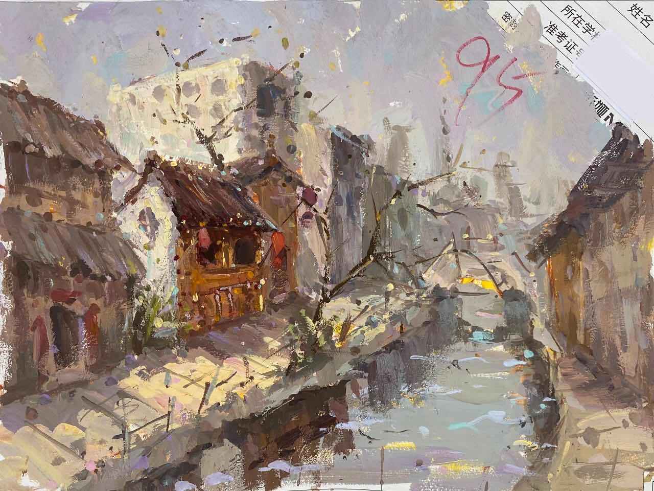 杭州画室浙江省2021届二模色彩高分卷