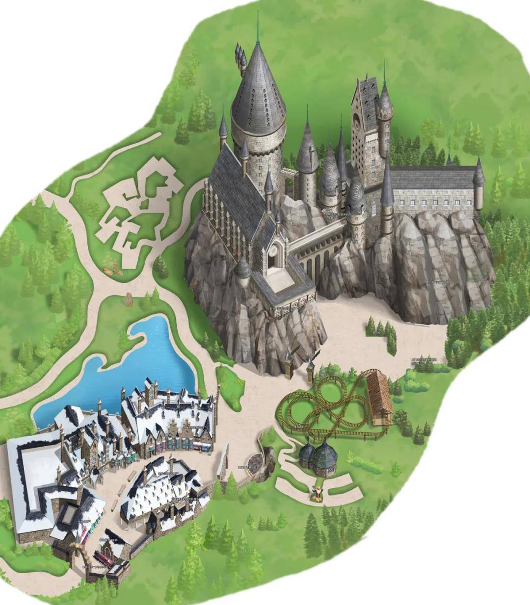 霍格沃兹城堡结构图图片