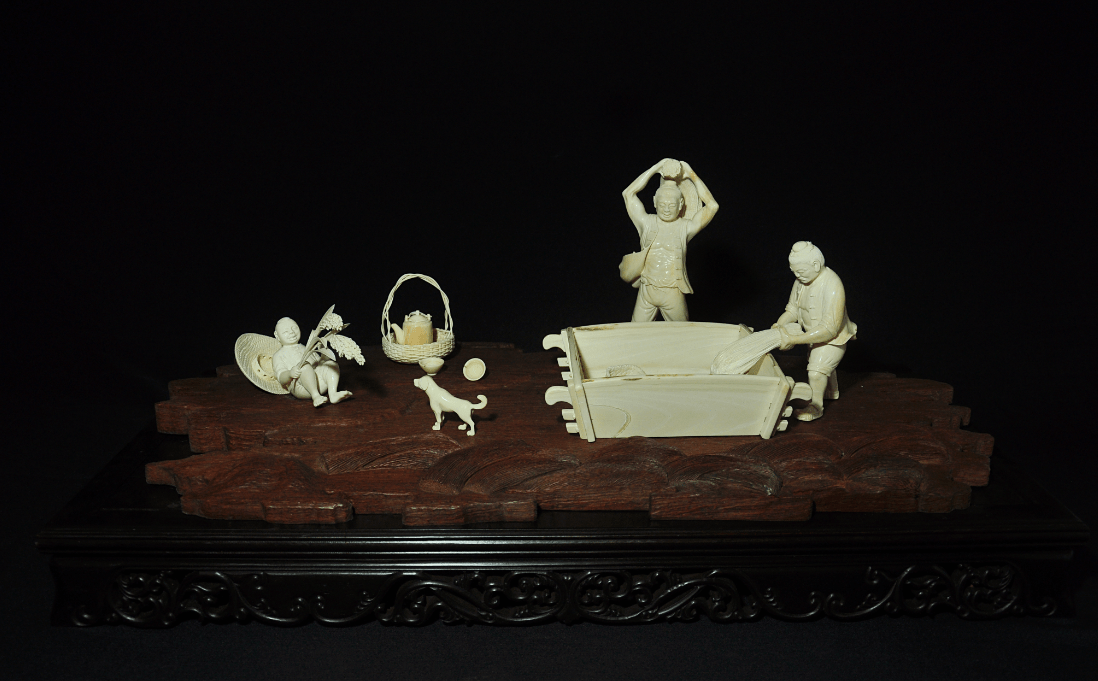 展示非遗仿古牙雕之美南京工美即将参展苏州创博会