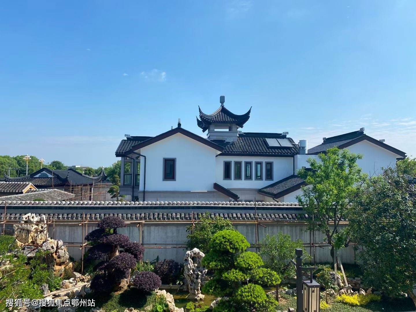 苏州山水豪宅金庭复园别墅丨占地6亩中式豪宅传世府邸依山傍水