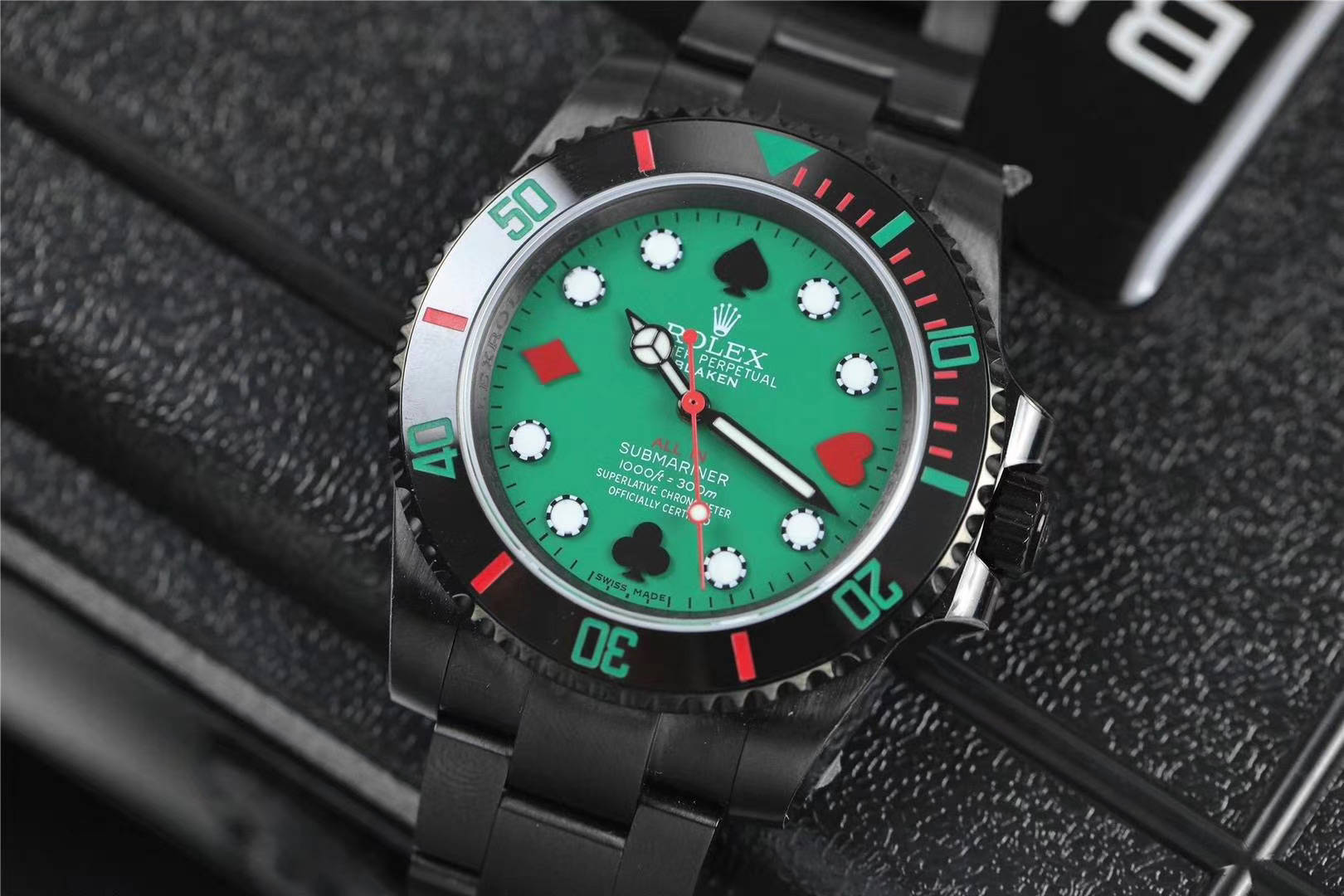 朗哲钟艺blaken改装新作劳力士无历黑水鬼变装拉斯维加斯赌王限定款