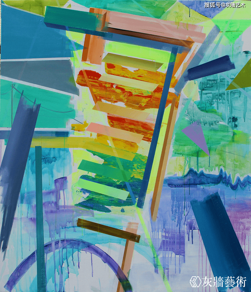 他的作品主要是用平面化的绘画手法来表现三维空间和对象,如城市,建筑